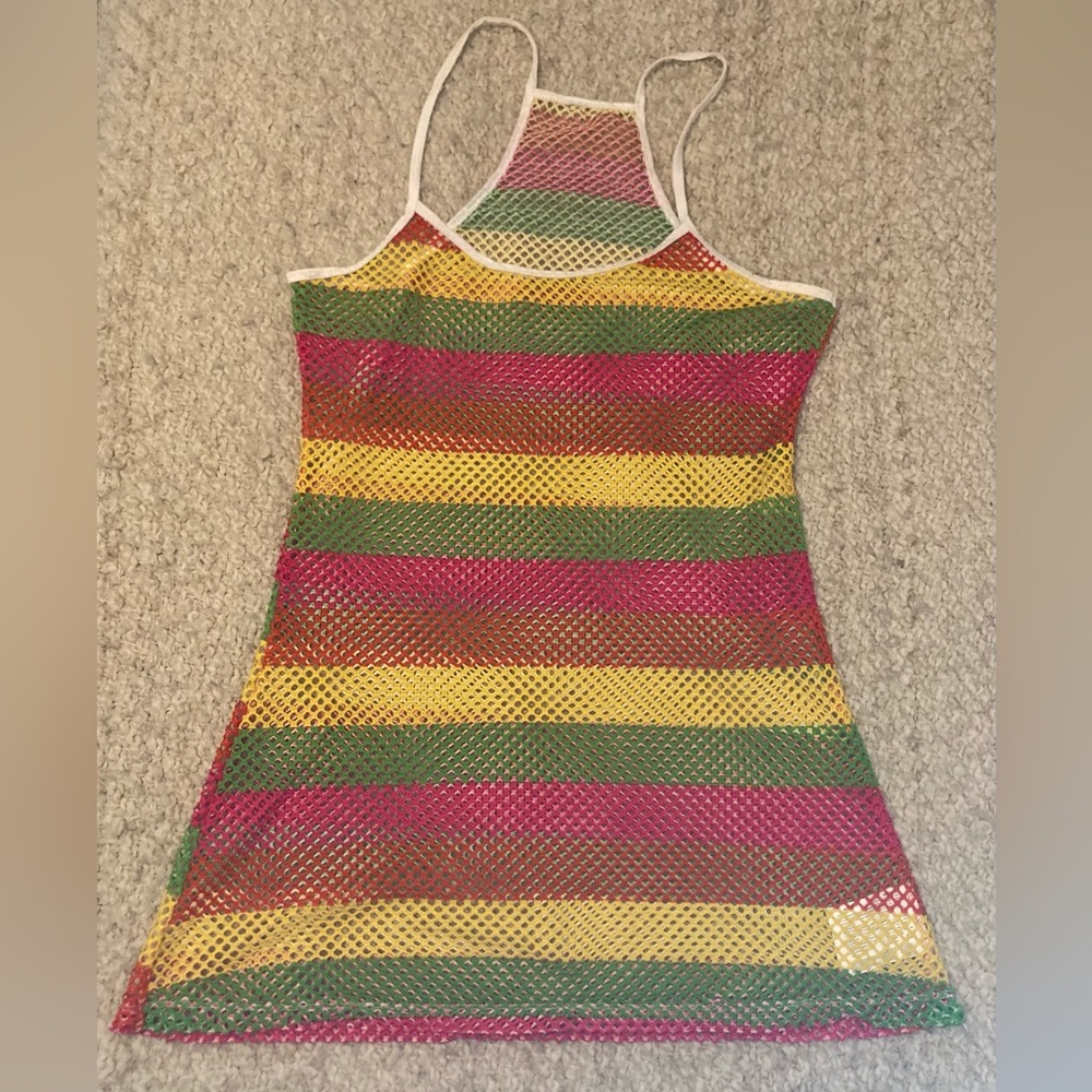 Bright Mesh Cover Up Dress size L